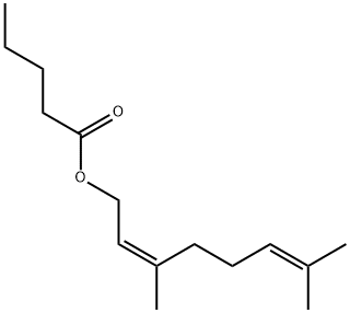 (Z)-3,7-二甲基辛-2,6-二烯基戊酸酯 结构式