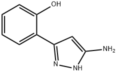 2-(5-氨基-1H-吡唑-3-YL)-苯酚, 10523-64-5, 结构式