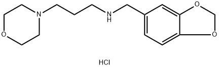 Benzo[1,3]dioxol-5-ylmethyl-(3-morpholin-4-yl-propyl)-amine dihydrochloride Structure