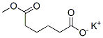 Methyl potassium adipate Structure