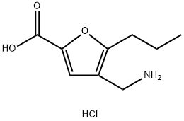 4-Aminomethyl-5-propyl-furan-2-carboxylic acidhydrochloride Structure