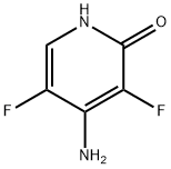 4-胺基-3,5-二氟吡啶-2(1H)-酮, 105252-96-8, 结构式