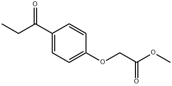 methyl (4-propionylphenoxy)acetate Structure