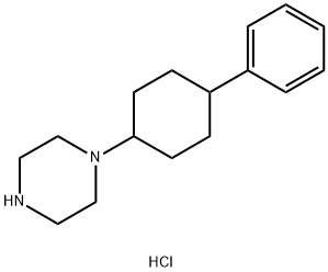 1-(4-Phenyl-cyclohexyl)-piperazine hydrochloride 结构式