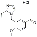 3-(2-ETHYL-IMIDAZOL-1-YLMETHYL)-4-METHOXY-BENZALDEHYDE HYDROCHLORIDE Structure