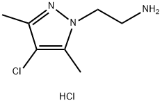 2-(4-CHLORO-3,5-DIMETHYL-PYRAZOL-1-YL)-ETHYLAMINEHYDROCHLORIDE 化学構造式