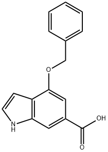 1H-Indole-6-carboxylic acid, 4-(phenylMethoxy)- Struktur