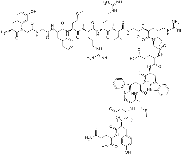 ペプチドE(1-18) 化学構造式