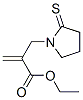 1-Pyrrolidinepropanoic  acid,  -alpha--methylene-2-thioxo-,  ethyl  ester,105284-81-9,结构式