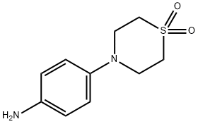 4-(4-氨苯基)硫代吗啉-1,1-二氧化物,105297-10-7,结构式