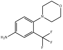 4-吗啉-3-(三氟甲基)苯胺, 105316-06-1, 结构式