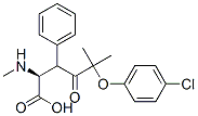 beta-(2-(p-Chlorophenoxy)-2-methylpropionyl)phenylalanine methyl ester Structure