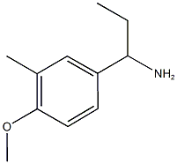 1-(4-甲氧基-3-甲基-苯基)丙胺 结构式