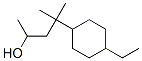 4-ethyl-alpha,gamma,gamma-trimethylcyclohexanepropanol  Struktur