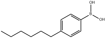 4-N-HEXYLBENZENEBORONIC ACID Struktur