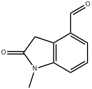 1-Methyl-2-oxoindoline-4-carbaldehyde Structure
