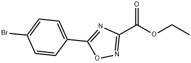Ethyl5-(4-bromophenyl)-[1,2,4]oxadiazole-3-carboxylate Struktur