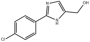 (2-(4-氯苯基)-1H-咪唑-5-基)甲醇 结构式