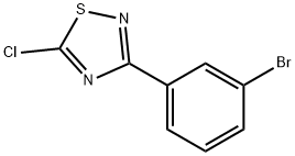 3-(3-Bromo-phenyl)-5-chloro-[1,2,4]thiadiazole,1053659-07-6,结构式