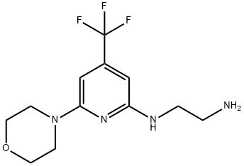 N1-(6-吗啉-4-(三氟甲基)吡啶-2-基)乙烷-1,2-二胺 结构式