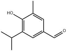 4-羟基-5-异丙基-3-甲基苯甲醛 结构式