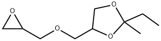 2-エチル-2-メチル-4-(オキシラン-2-イルメトキシメチル)-1,3-ジオキソラン 化学構造式