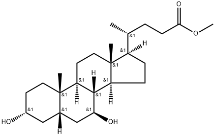 熊去氧胆酸甲酯,10538-55-3,结构式