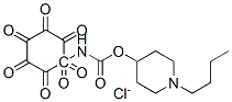 (1-butyl-3,4,5,6-tetrahydro-2H-pyridin-4-yl) N-(2-heptoxyphenyl)carbam ate chloride 化学構造式