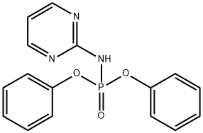 N-(2-Pyrimidinyl)phosporamidic acid diphenyl ester 结构式