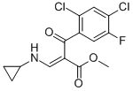 METHYL 3-(CYCLOPROPYLAMINO)-2-(2,4-DICHLORO-5-FLUOROBENZOYL)ACRYLATE Struktur