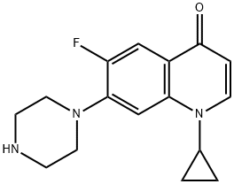 Decarboxy Ciprofloxacin Struktur