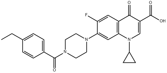 3-Quinolinecarboxylic acid, 1-cyclopropyl-7-[4-(4-ethylbenzoyl)-1-piperazinyl]-6-fluoro-1,4-dihydro-4-oxo-|