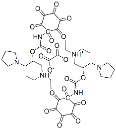 diethyl-[2-[(2-hexoxyphenyl)carbamoyloxy]-3-(2,3,4,5-tetrahydropyrrol- 1-yl)propyl]azanium, 2-hydroxy-2-oxo-acetate|