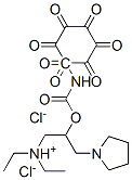 diethyl-[2-[(3-heptoxyphenyl)carbamoyloxy]-3-(2,3,4,5-tetrahydropyrrol -1-yl)propyl]azanium dichloride|