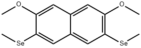 2,7-DIMETHOXY-3,6-BIS(METHYLSELENO)-NAPHTHALENE Struktur