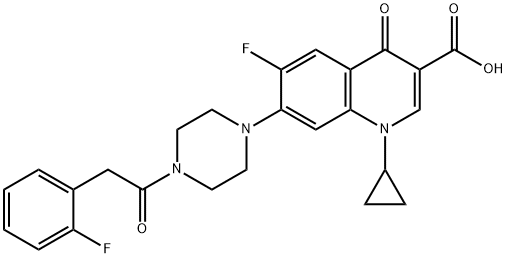 1054130-69-6 3-Quinolinecarboxylic acid, 1-cyclopropyl-6-fluoro-7-[4-[2-(2-fluorophenyl)acetyl]-1-piperazinyl]-1,4-dihydro-4-oxo-