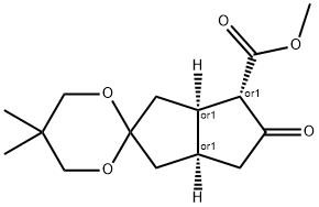 Methyl5'-hydroxy-5,5-dimethyl-3',3'a,4',6'a-tetrahydro-1'H-spiro[1,3-dioxane-2,2'-pentalene]-6'-carboxylate,105448-66-6,结构式