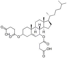 Cholest-5-ene-3,7-diol,bis(hydrogen butanedioate) Struktur