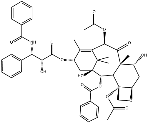 7-表紫杉醇,105454-04-4,结构式