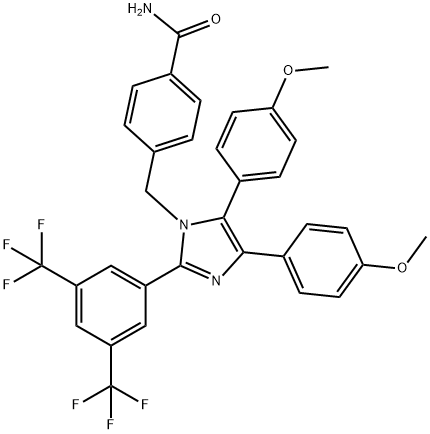 BenzaMide, 4-[[2-[3,5-bis(trifluoroMethyl)phenyl]-4,5-bis(4-Methoxyphenyl)-1H-iMidazol-1-yl]Methyl]-