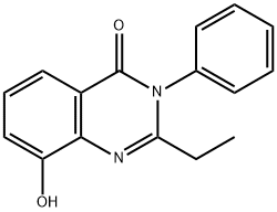 4(3H)-Quinazolinone,  2-ethyl-8-hydroxy-3-phenyl- Structure