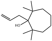 Cycloheptanol, 2,2,7,7-tetramethyl-1-(2-propenyl)- Structure