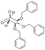 1,6-アンヒドロ-2,3,4-トリ-O-ベンジル-β-D-グルコピラノース 化学構造式