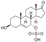 Androst-5-en-17-one, 3-hydroxy-7-(sulfooxy)-, (3beta,7alpha)- (9CI) 结构式