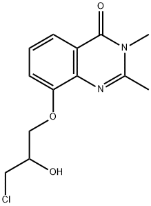 4(3H)-Quinazolinone,  8-(3-chloro-2-hydroxypropoxy)-2,3-dimethyl- Structure