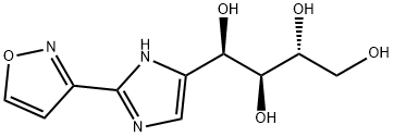 1,2,3,4-Butanetetrol, 1-[2-(3-isoxazolyl)-1H-iMidazol-5-yl]-, (1R,2S,3R)- Struktur