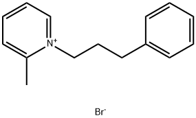1-(3-phenylpropyl)-2-methylpyridinium bromide Struktur