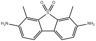 4,6-ジメチル-3,7-ジアミノジベンゾチオフェン5,5-ジオキシド 化学構造式