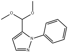 5 - (二甲氧基甲基)- 1-苯基- 1H-吡唑 结构式