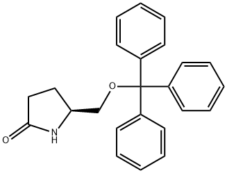 (S)-(+)-5-(三苯甲基氧代甲基)-2-吡咯烷酮, 105526-85-0, 结构式